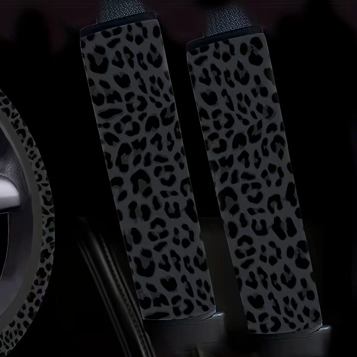Cross-Border E-Commerce Black Leopard Print Universal Car Seat Cover, Popular in Europe and America, Temu, Mercado Libre, and Mexico