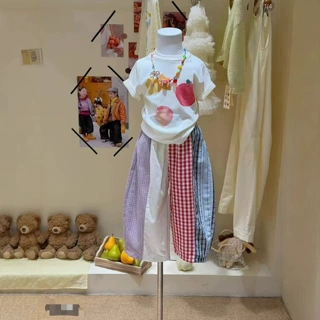 儿童印花短袖上衣2026春夏新款韩版童装女童洋气T恤ins休闲套装