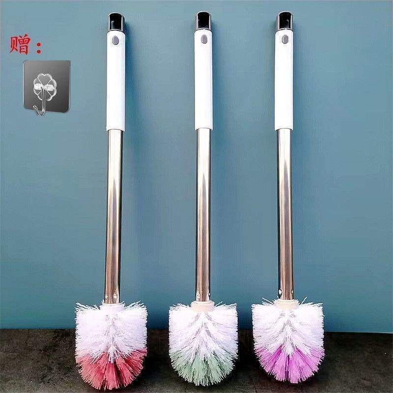 Thick Rod Long Handle Toilet Brush Set Bathroom Toilet Brush Toilet Stainless Steel Cleaning Brush Toilet Brush