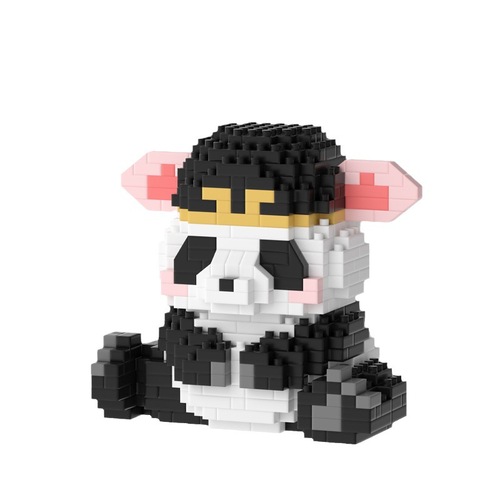 Compatible with LEGO Panda Building Blocks, Huahua Menglan Puzzle Assembling Children’s Day Birthday Gift Toys