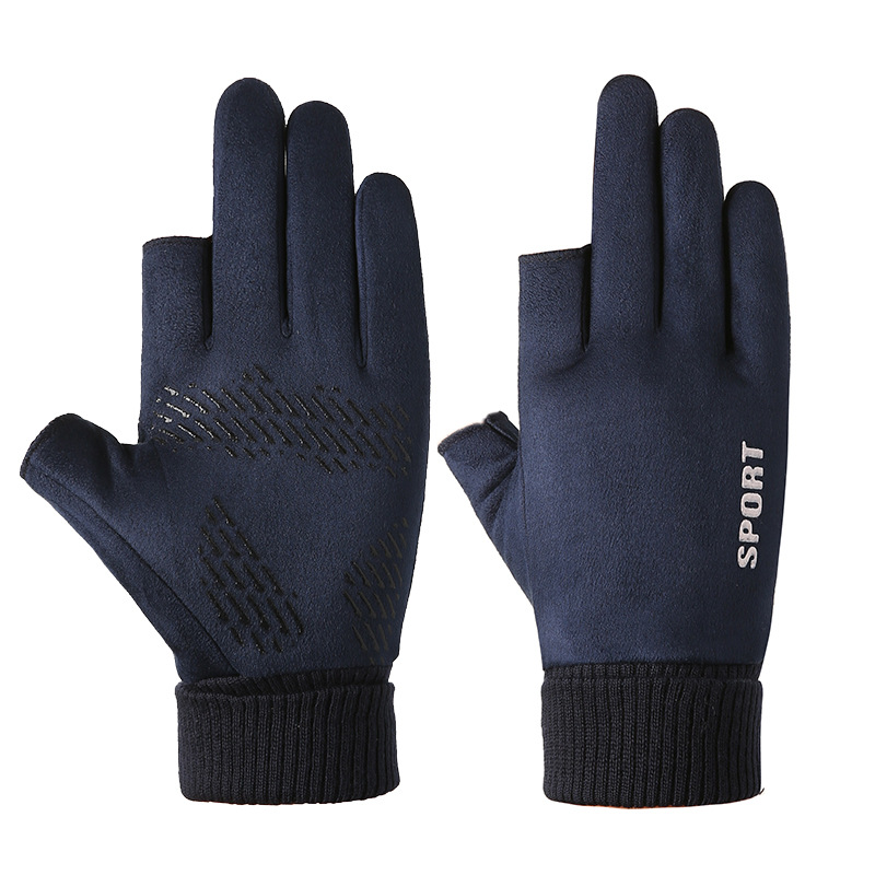 Guantes térmicos de invierno para hombres y mujeres, resistentes al viento, con pantalla táctil y forro de seda