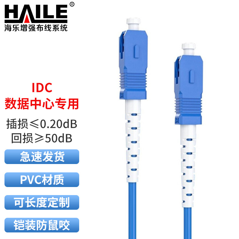 铠装防鼠咬光纤跳线 电信级单模单芯尾纤SC-SC跳纤 9/125