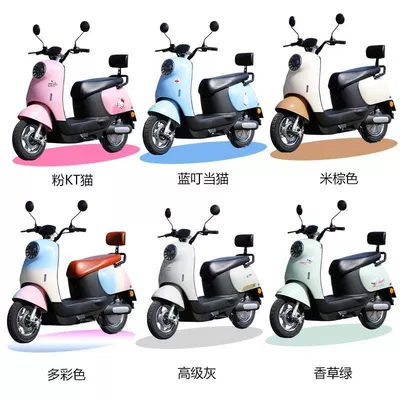 Small Electric Scooter for Commuting to Work, Transporting Children, New Model Electric Vehicle, Xiaoguaiwang Battery Car 48V60V (Elektrikli motosikletlər) - six-colors-available-48v-shipped-as-a-complete-vehicle-20ah-lead-acid12-months-warranty