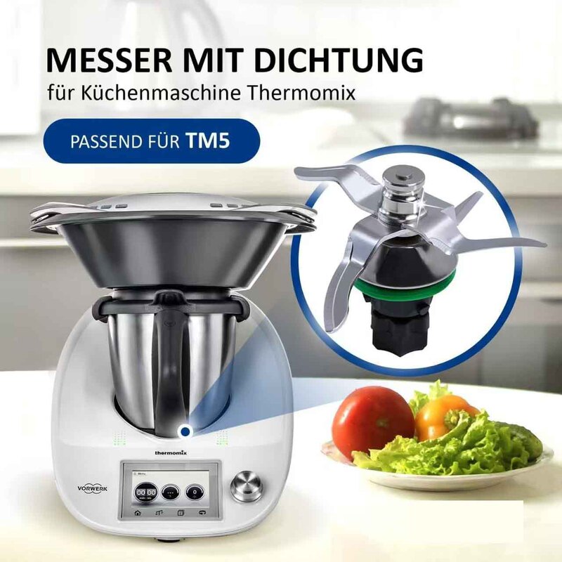The New Food Processor Accessories Are Suitable for Thermomix Food-Grade Mixing Blades and Dough Knives Tm5Tm6 Machine Accessories