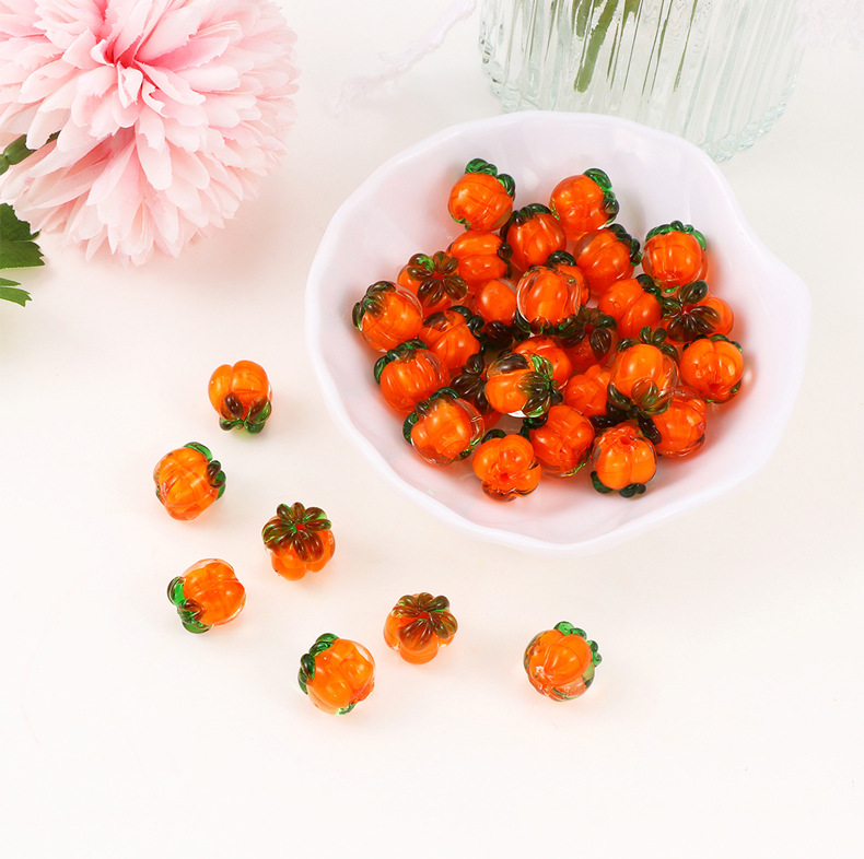 glass Material 1 Piece Glass Fruit DIY Jewelry Accessories Beads