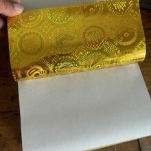 厂家批发现货金银镭射纸五彩金纸元宝纸各种尺寸手工折叠纸硬卡纸