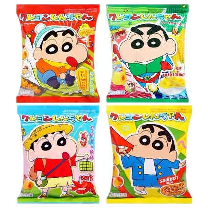 Таиланд JOTO Карандаш Xiaoxin Рис Фрукты Хлопьевая каша Ролл с карточкой Детские воздушные закуски 55г*24 шт