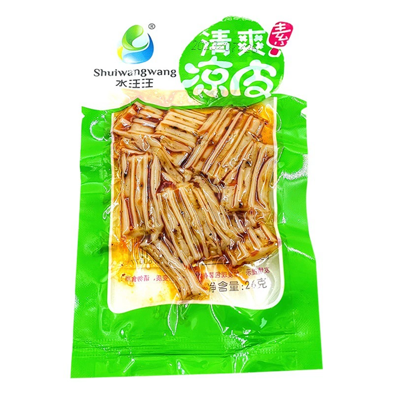 Водянистая и освежающая холодная лапша, готовый к употреблению снек, 26 г, острая и жевательная, имитация мяса, детский школьный перекус, оптовая продажа лапши