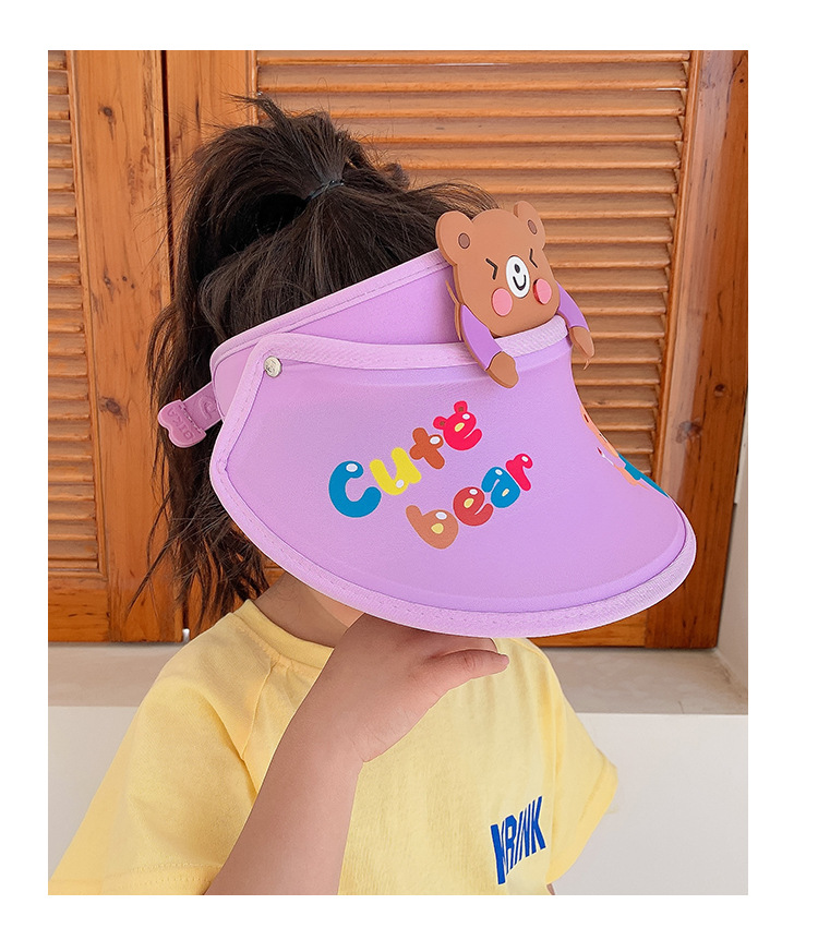 Rabbit decor children visor hat NSCM49898