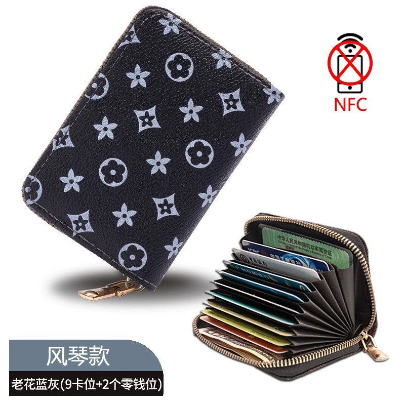 Clsso Organ Card Holder Wallet with Zipper - Korean Style Men's Card Organizer Set