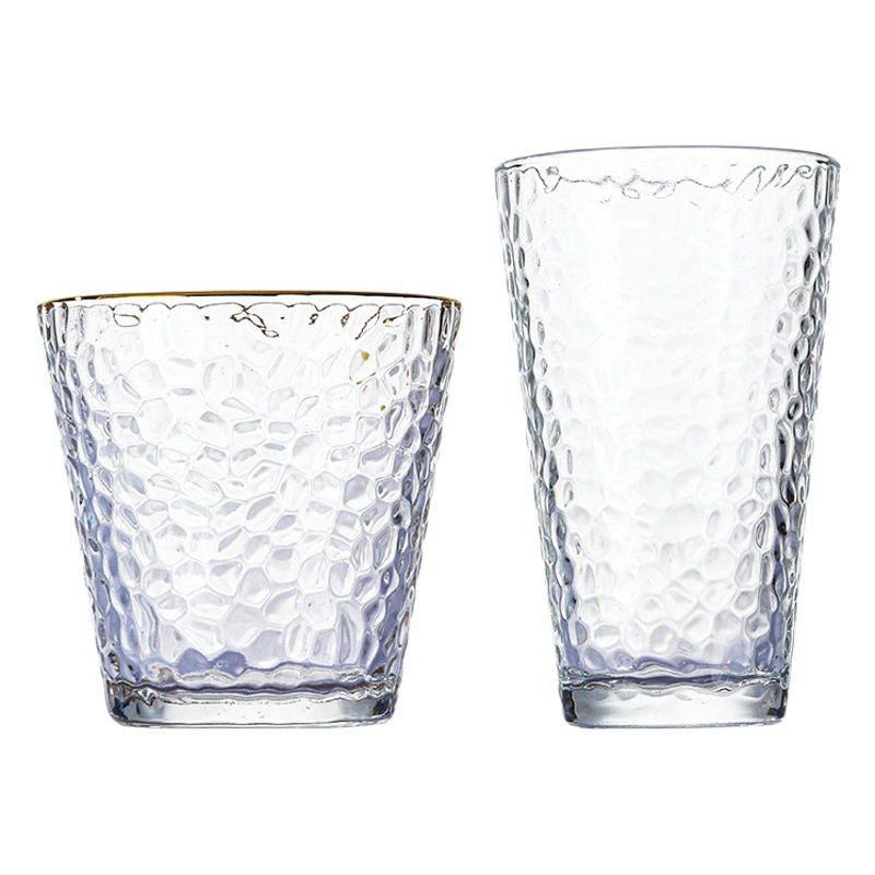 Креативный японский стиль Пномпень молоток стеклянный бытовой свет Роскошная стеклянная чашка для воды в стиле Instagram прозрачная чашка для молока кофейная чашка