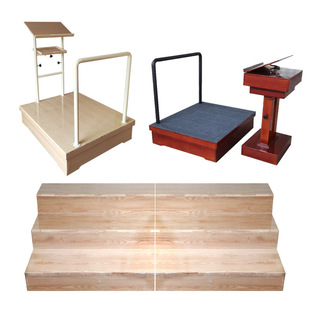School's New Kindergarten Chorus Photo Stage Solid Wood Chorus Stage Music Chorus Podium Removable and Foldable