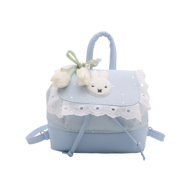 Mochila dulce y encantadora temperamento femenino estilo coreano estilo universal estrellas brillantes viajar mochila pequeña
