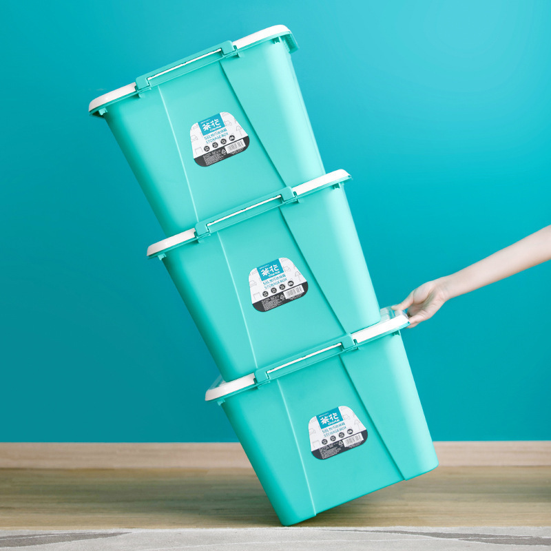 カメリア収納ボックス 58L*3 大型家庭用寮衣類プラスチック収納ボックス収納ボックス|undefined