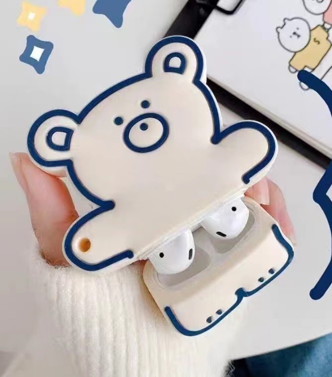 特別オファー卸売 Apple Airpods 1/2 世代漫画ヘッドフォン保護カバーワイヤレス Bluetooth ヘッドセット保護シェル落下防止|undefined
