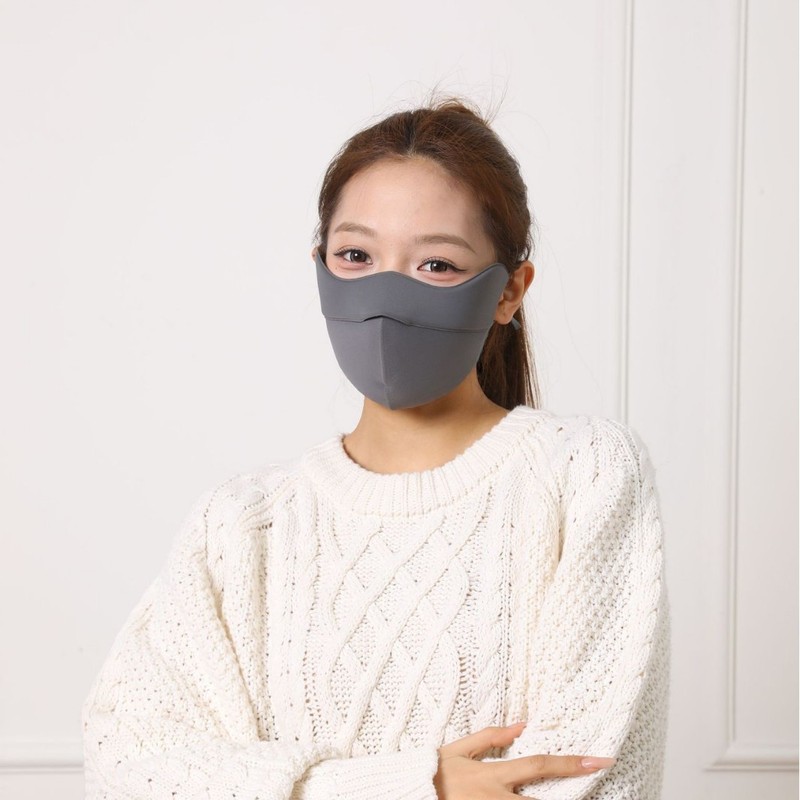 高颜值5D立体保暖口罩防风女可水洗秋冬款透气运动骑行防寒面罩|undefined