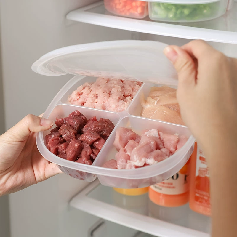 Пищевая коробка для холодильника, для замороженного мяса, пищевой сетчатый поддон с крышкой, крышка, уплотнение, пластиковая коробка