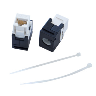 Category 6 Non-shielded 180 Degrees Tool-free Module
