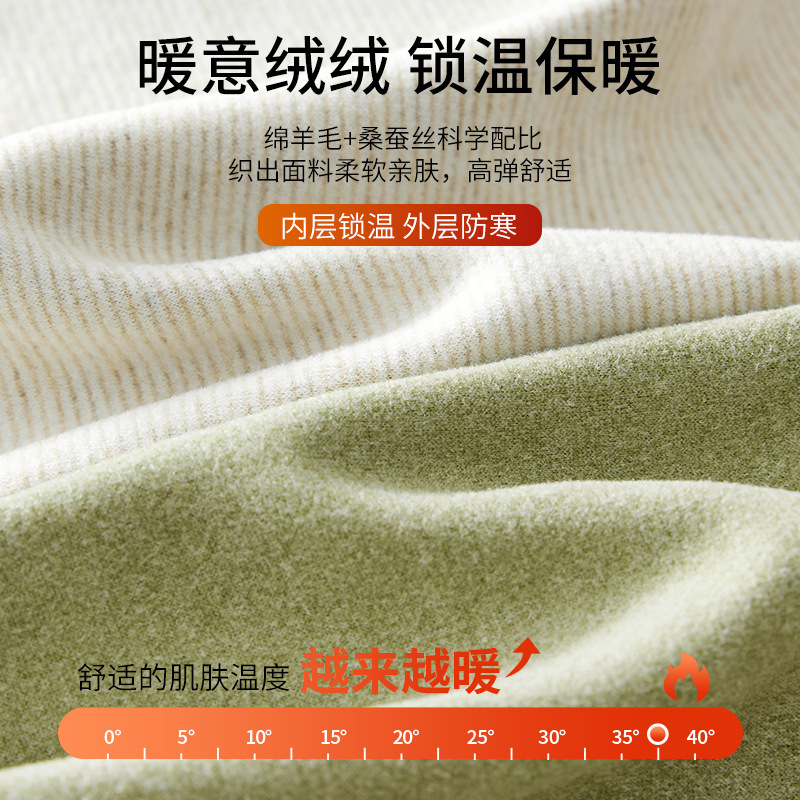 秋冬无痕保暖打底女士背心内搭加绒加厚德绒羊毛蚕大码保暖马甲|undefined