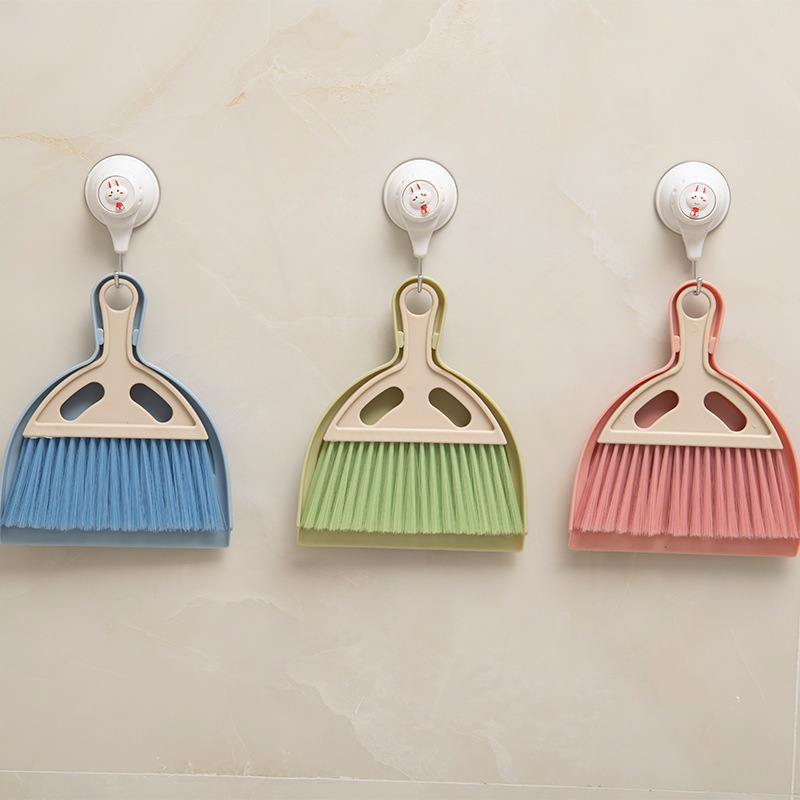 Mini Desktop Broom Dustpan suit Car Broom Broom Hair Garbage Shovel Small Sweeping Broom Keyboard Brush