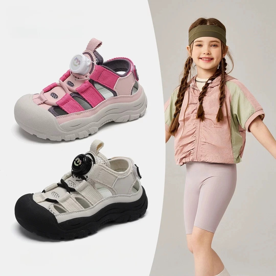 Girls' Sports Sandals 2026 Summer New Soft-Soled Boys' Beach Shoes Kidsren's Outdoor Closed-Toe Kidsren's Shoes Casual Shoes
