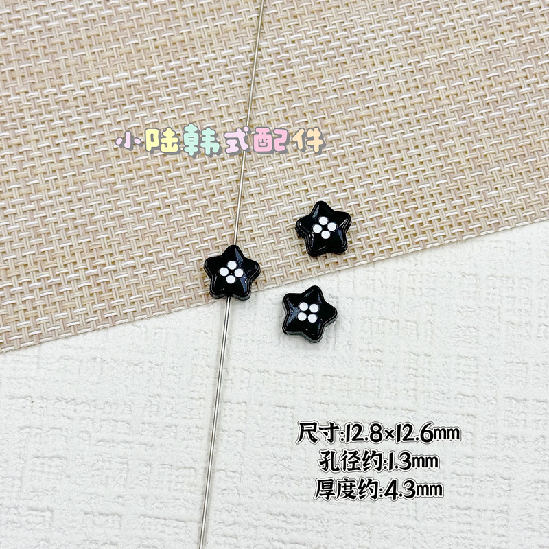 合金苹果仿纽扣烤漆串珠 diy发绳饰品手机链包挂钥匙扣散珠材料|undefined