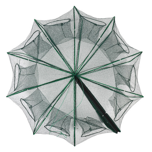 Wholesale shrimp pot umbrella net, automatic folding, thick frame, small-eyed eel cage, fishing gear, fishing net, lobster net