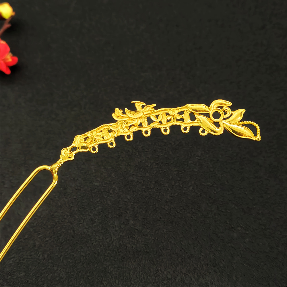 Yingyi Jewelry DIY Restoration Style Ming Dynasty Style Lily of the Valley Hairpin Double-Sided Ancient Style Hanfu Hairpin Materials