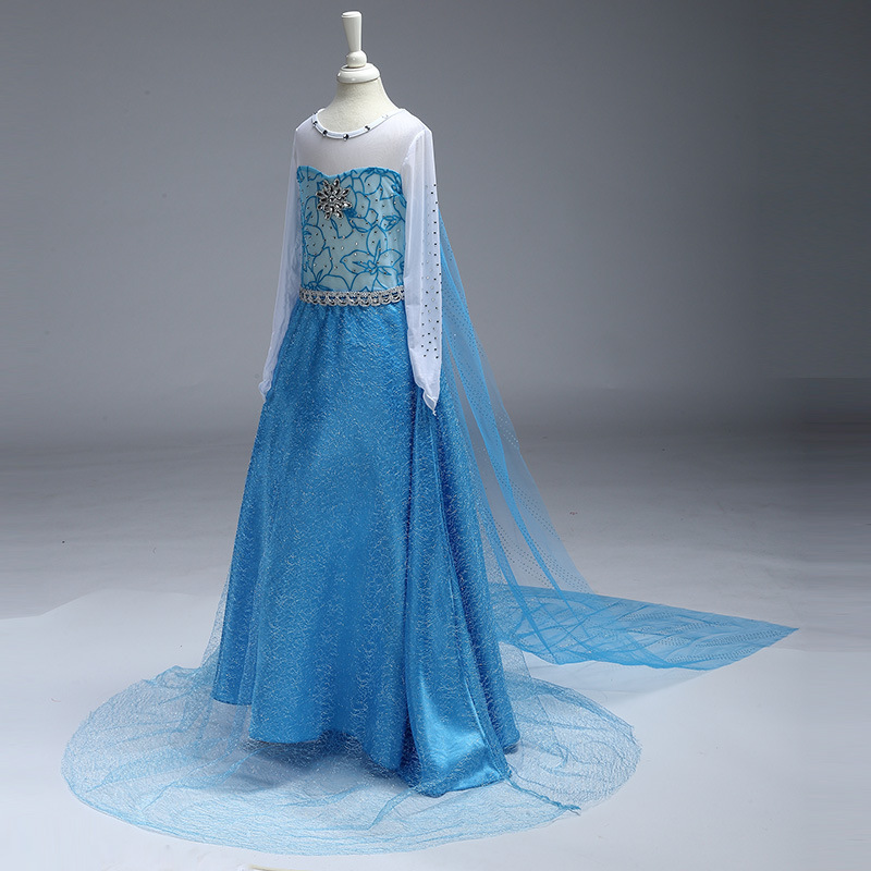 2025 entrega de una pieza de modelos de comercio exterior europeos y estadounidenses, vestidos de princesa, trajes de actuación para niños, trajes de cosplay, ropa para niños al por mayor