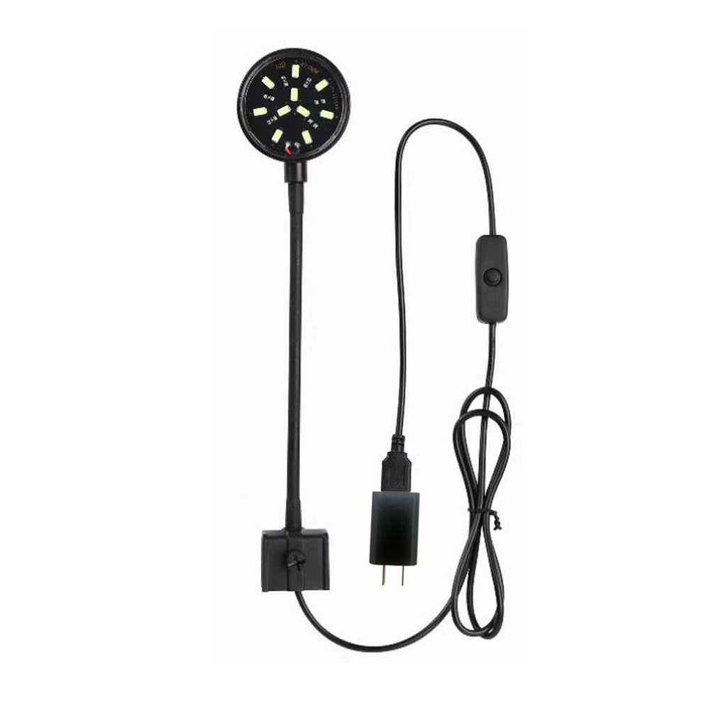 Трансграничный горячий аквариум светодиодный зажим Свет Квадратный цилиндр ведро аквариум USB зажим свет освещение аквариума Европейский стандарт Американский стандарт