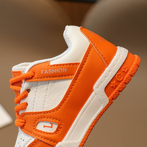  spring new girls sneakers, retro front lace-up thick-soled white shoes, flat shoes, casual shoes