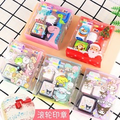 Cartoon-style Sanrio Roller Stamps for Primary School Students, Children's Kindergarten, Teacher Rewards, Gift Stationery