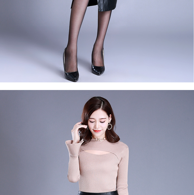 Modern Black Midi Skirt