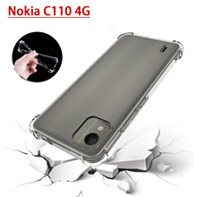 适用Nokia C110 4G气囊手机壳 诺基亚C300防摔套透明TPU防滑软套