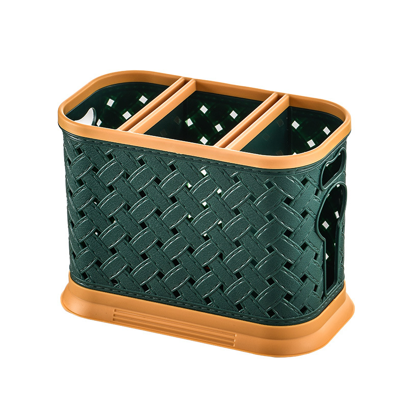 Hogar palillos titular palillos de plástico jaula cuchara Cuchillo y Tenedor caja de almacenamiento de drenaje de almacenamiento palillos de la cocina cesta caja de almacenamiento