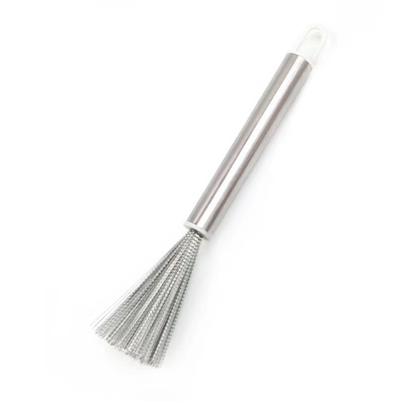 cepillo de olla de acero inoxidable especial para cocina mango alargado no congelado mano limpia artefacto cepillo de lavado de platos cepillo de alambre de acero cepillo de limpieza