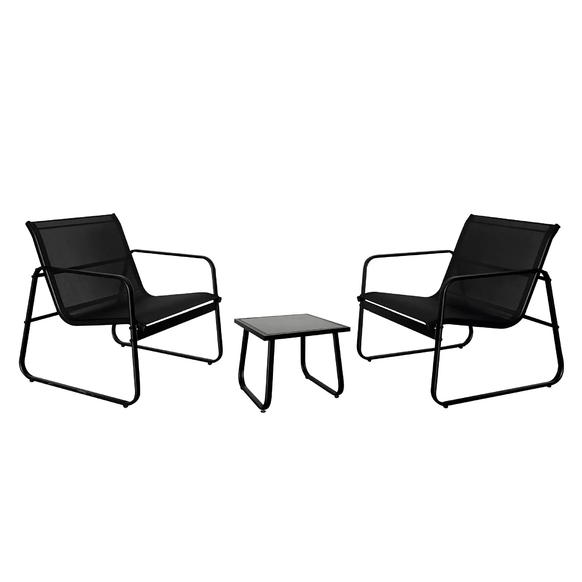 户外特斯林折叠桌椅野外露营椅子金属休闲折叠便携式庭院桌椅套装