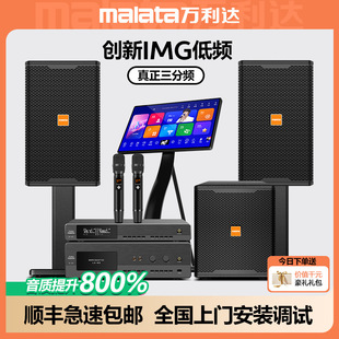 Free Shipping Wanlida 10 Family Audio Set Full Set of Home Amplifier Karaoke Machine Combination Speaker Singing