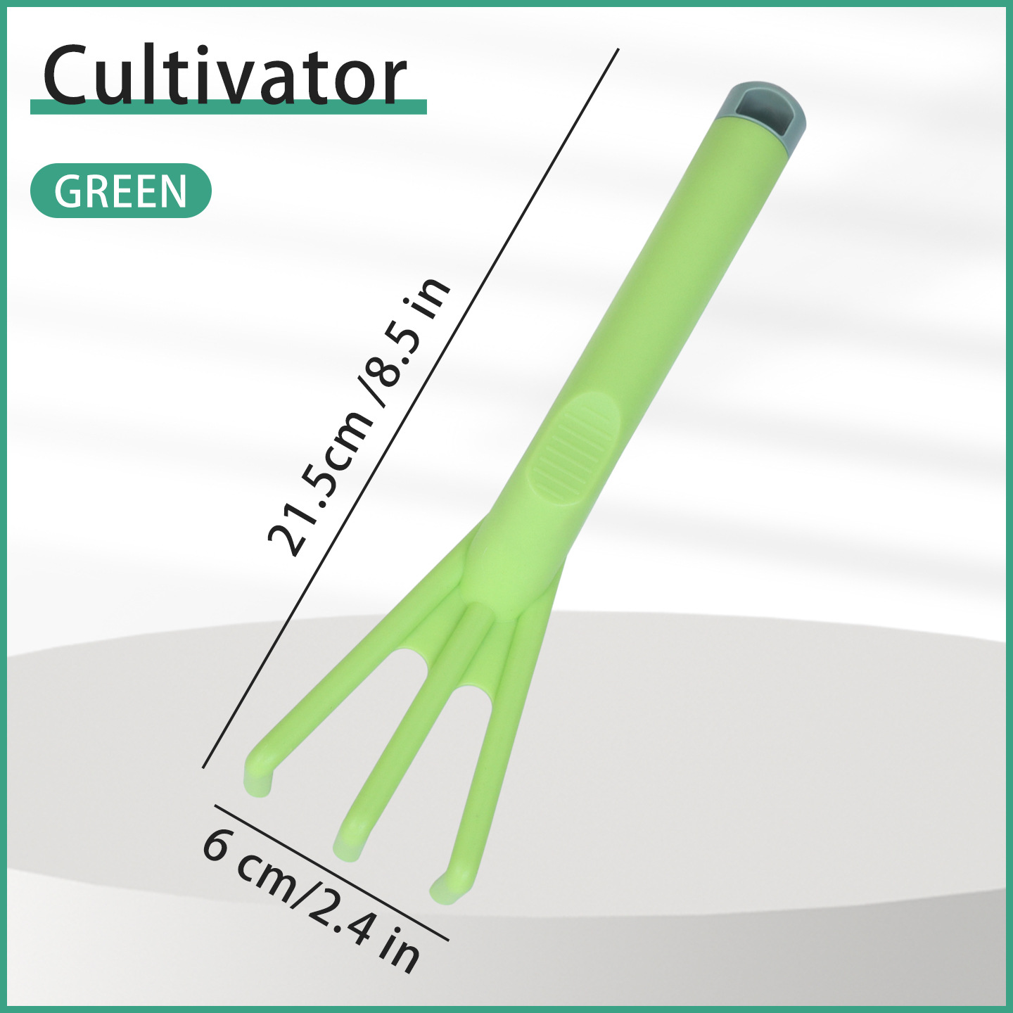 [pp material] j101d green rubber nail rake