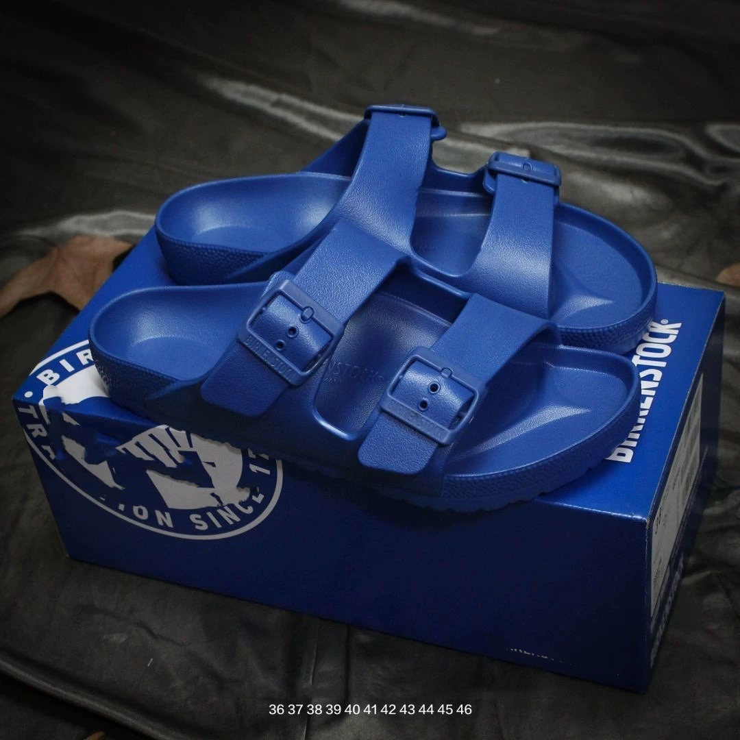 [Кросс-бортные Мужские легкие комфортные сланцы с двумя пряжками Slip on]