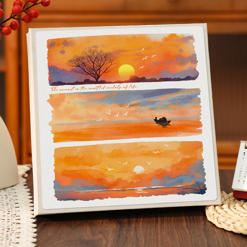 5 inch 6 inch 7 film-coated diy photo album large capacity souvenir book lovers photo storage love record album 3 inch thin