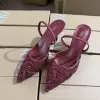 Burgundy. Embroidered high heels