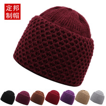 时尚中老年女帽新款冬季加厚毛线妈妈帽子跨境批发保暖针织帽女
