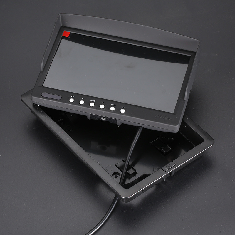 Reversing Image digital HD ahd1080P display two-way monitoring 7-inch car sunshade display 9-35V