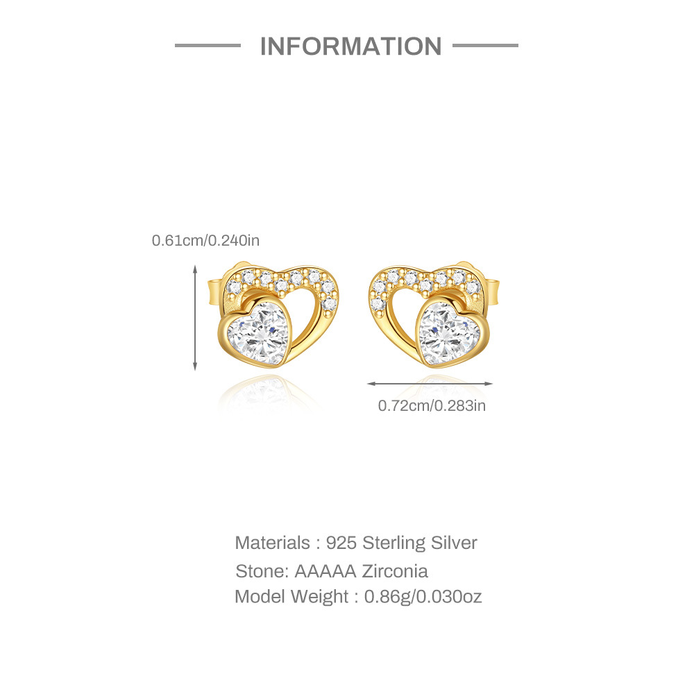1g Weight 925 Sterling Silver Ear Needle Material Zircon Inlay Material Drop Earrings, Ear Studs Classification 1 Pair Quantity Daily Occasion 925 Sterling Silver Material Four Leaf Clover, Heart Shape Pattern All Seasons Season Women's Gender Plating Design IG Style Style 1 Pair 925 Sterling Silver Four Leaf Clover Heart Shape Zircon Drop Earrings Ear Studs 2