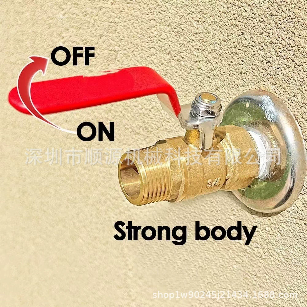 Точный латунный дождь барабан кран 3/4GHT садовый шланг наружный шелковый шаровой кран для аквариума резервуар для воды в американском стиле