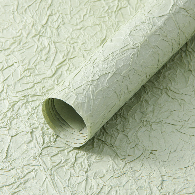 Papel de piedra hecha a mano florista material de embalaje DIY papel texturizado doble pliegue de alta sensación de embalaje de flores papel texturizado