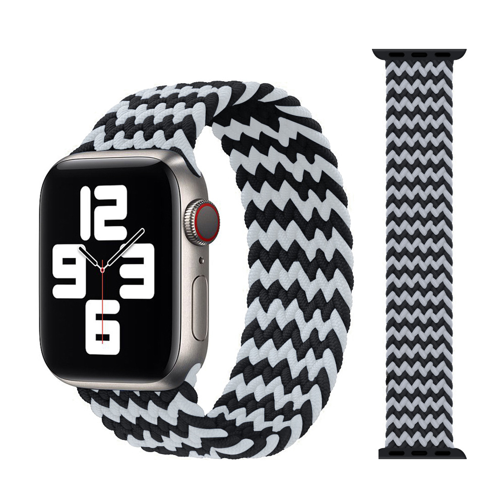 Apple Watch Dây đeo dệt đàn hồi một vòng Dây đeo cổ tay tích hợp đàn hồi Apple Watch8765432SE