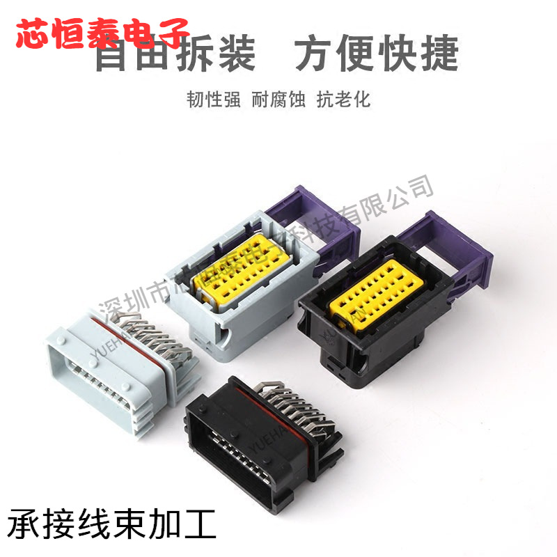 ECU24针ECU插接件 24芯 电喷控制器插件 CNG电脑接插件 厂家直销