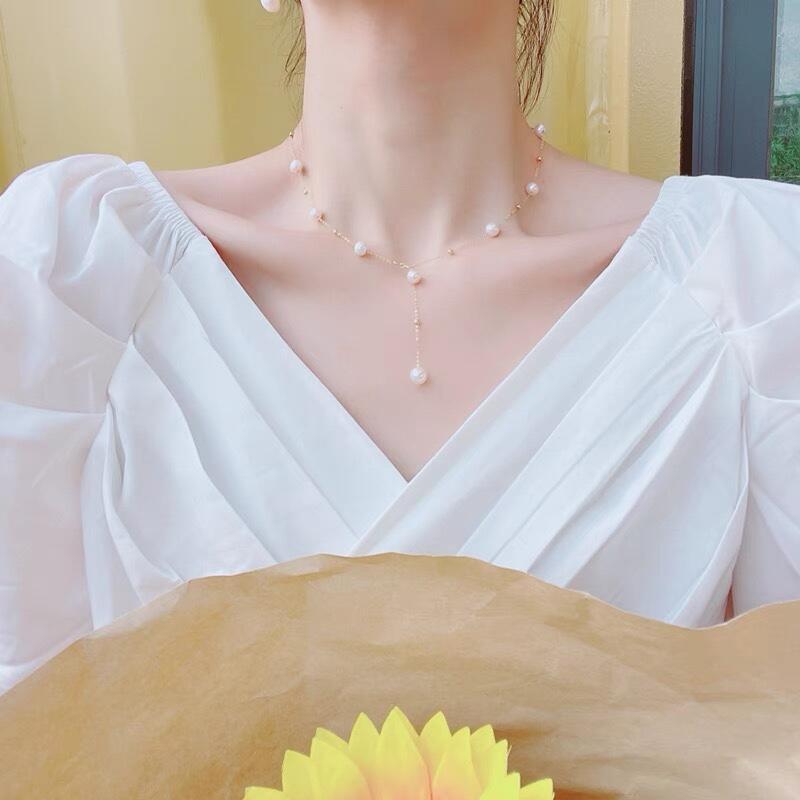Collana di perle magnetica di lusso donna girocollo elegante_voghion.com